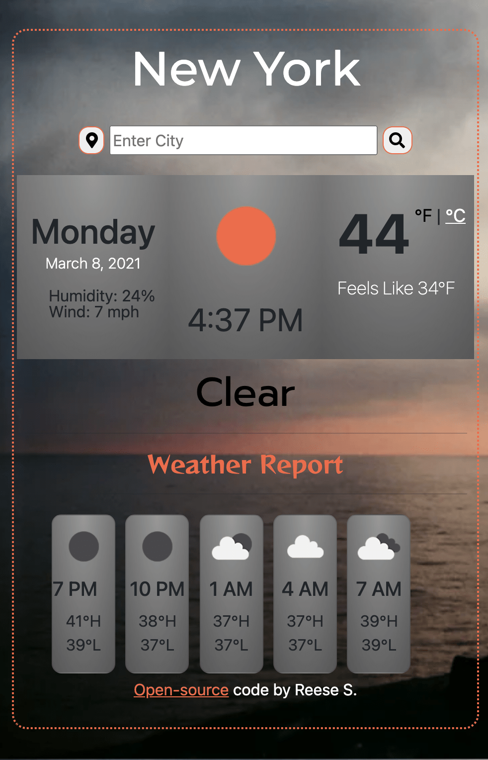 weather app photo